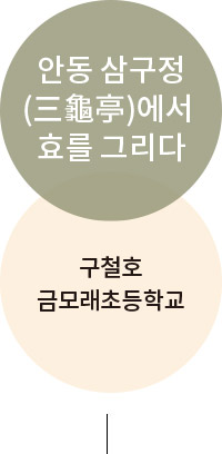 안동 삼구정(三龜亭)에서 효를 그리다 구철호 금모래초등학교