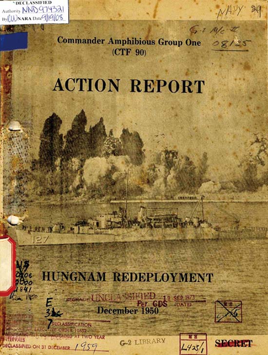 1973년까지 미국 해병대 기밀문서로 묶여 있었던 흥남철수작전 보고서