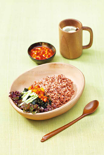 미역무침 차수수 비빔밥