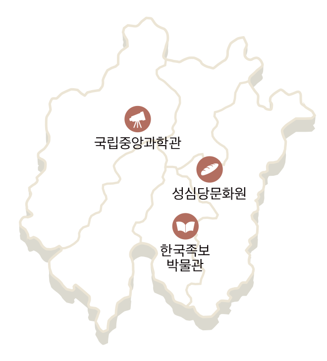 대전 지도